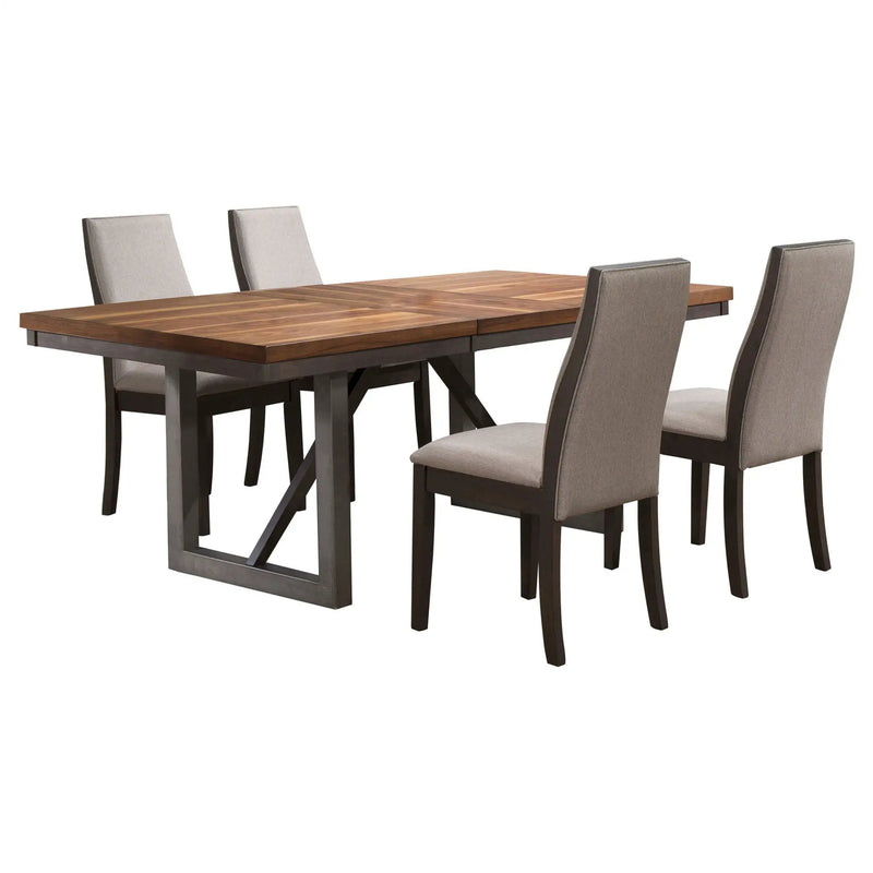 Spring Creek 5-piece Rectangular Dining Table Set Taupe by Unique Piece Furniture