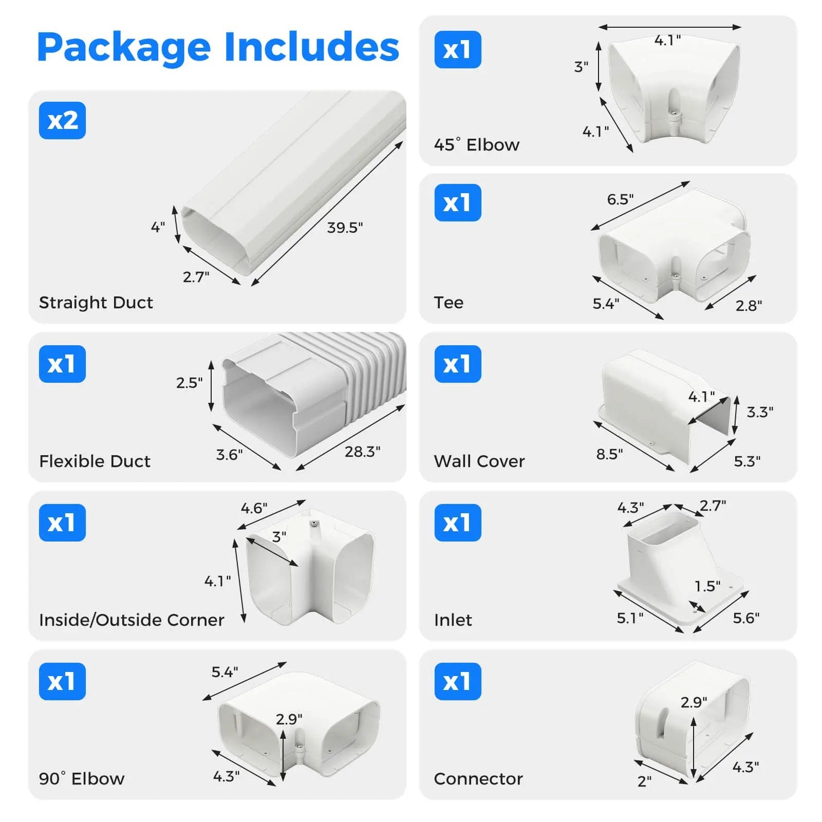 4 Inches W Mini Decorative PVC Slim Line Cover Kit by DirectDeals