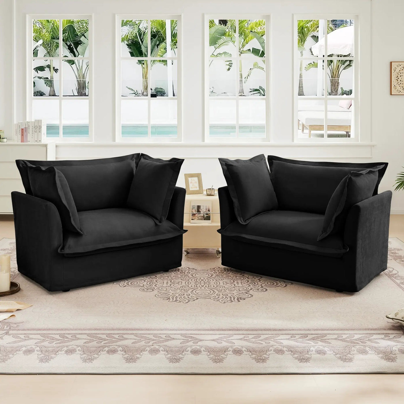 Set of 2 Slipcovered Armchairs by HouseOfZazla