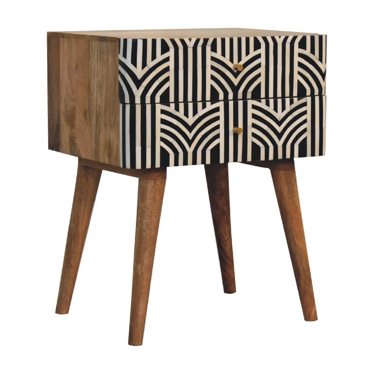 Edessa Bone Inlay Bedside by Unique Piece Furniture