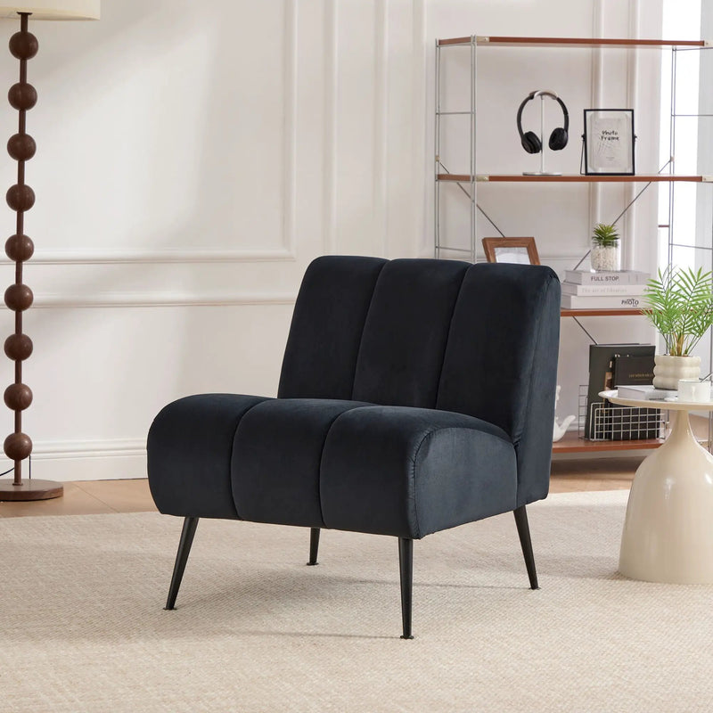 Upholstered Armless Chair For Living Room by Unique Piece Furniture
