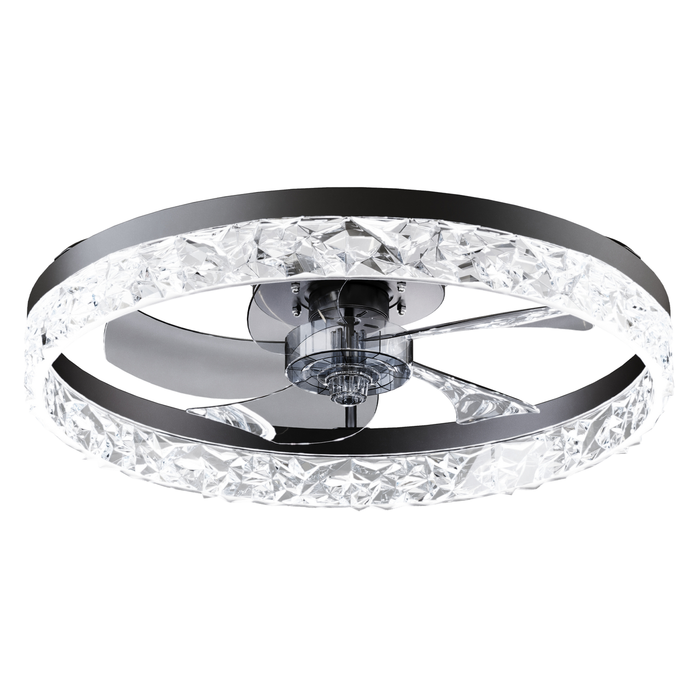19.7" Ceiling Fan with Dimmable LED Light and Remote & App Control by HouseOfZazla