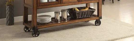 Kadri - Kitchen Cart - Distressed Chestnut by HouseOfZazla