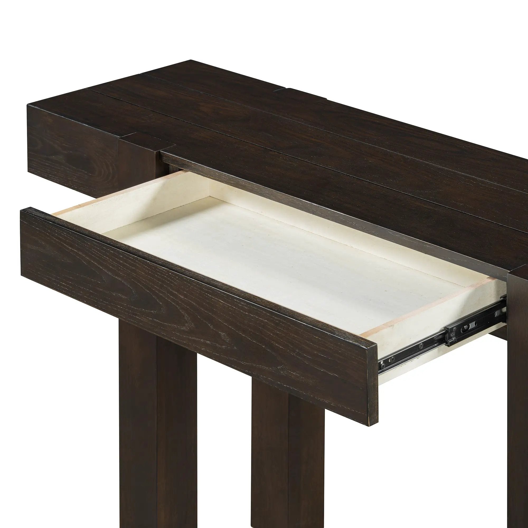 TREXM Rustic Minimalist Console Table with Hidden Drawer by HouseOfZazla