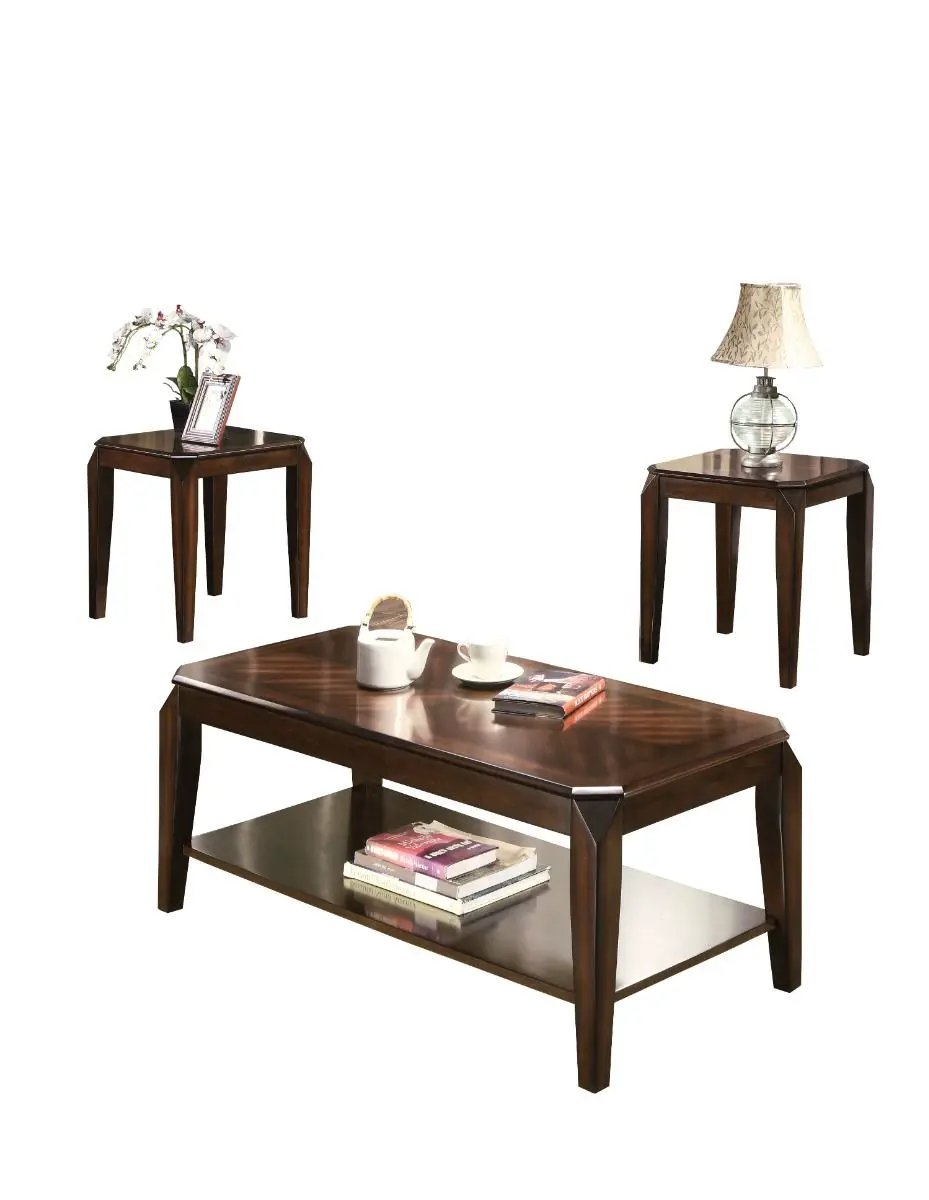 Docila - 3 Piece Coffee & End Set - Walnut by Unique Piece Furniture