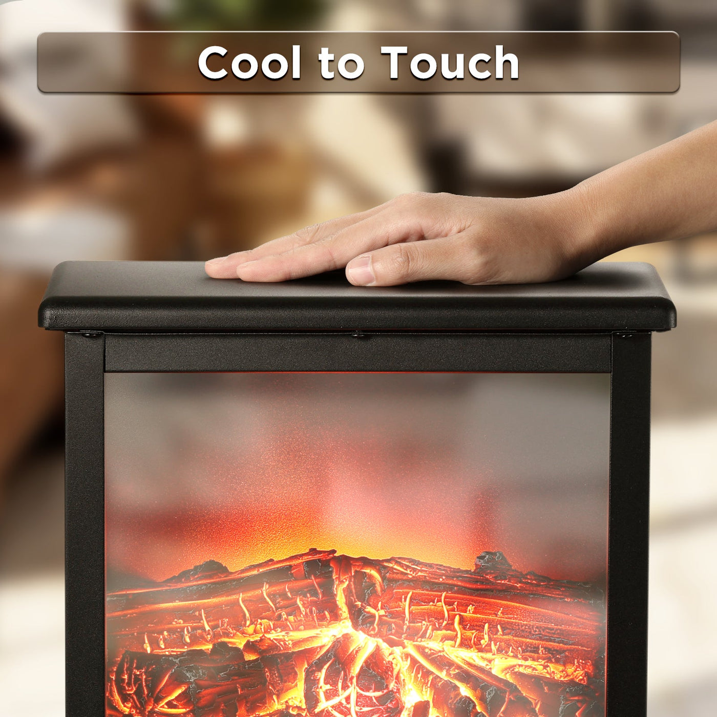 Suburbs TS17Q Electric Fireplace Stove Heater by TURBRO