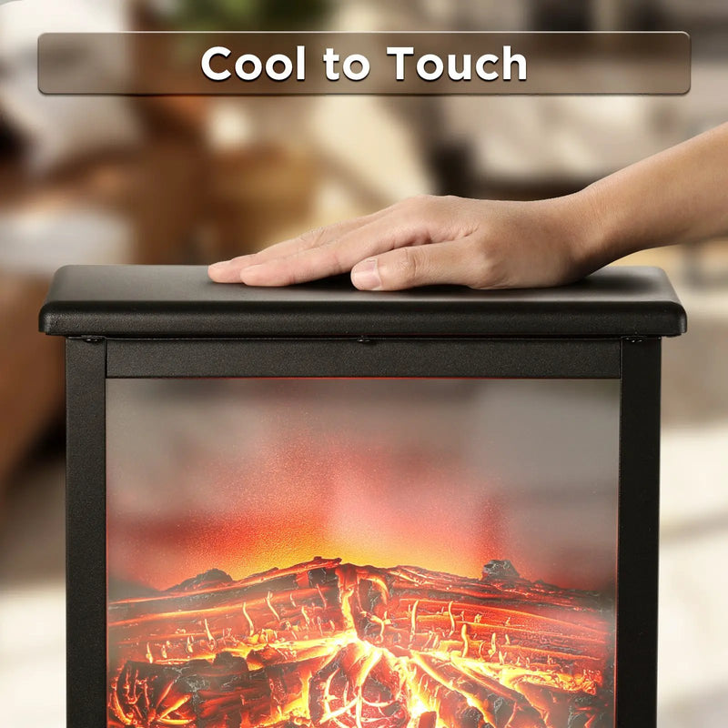 (Open Box) Suburbs TS17Q Electric Fireplace Stove Heater by TURBRO