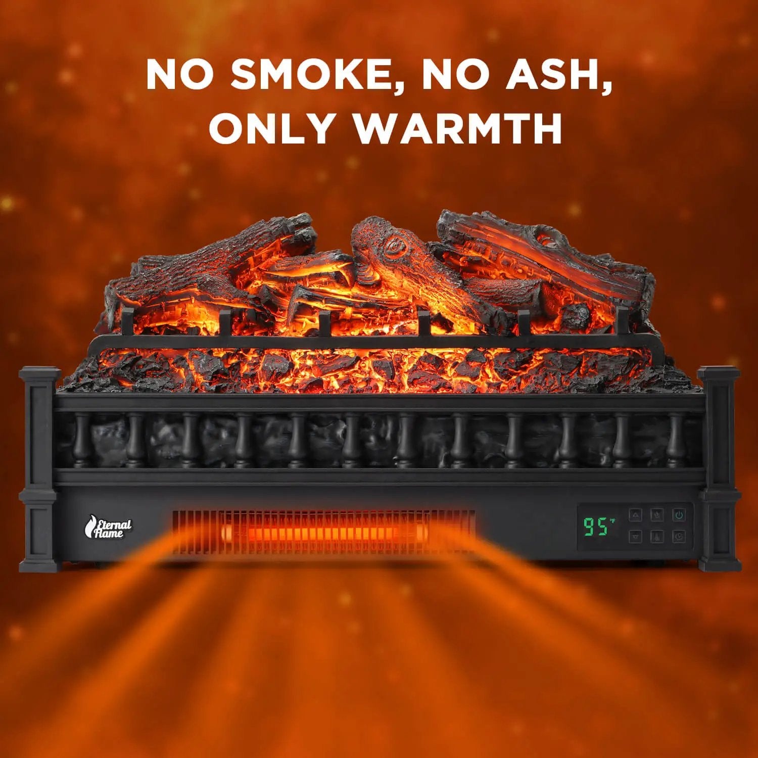 Eternal Flame EF26-LG Electric Fireplace Logs by TURBRO