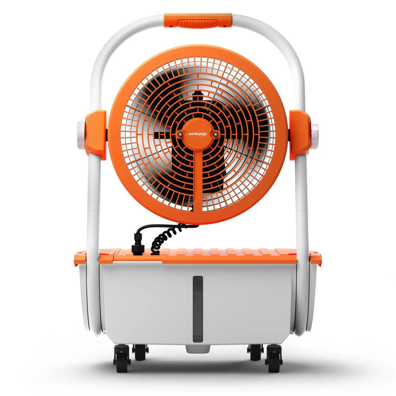 (Open Box) AirSupply MS12 Portable Mist Fan, 19,200mAh Battery & 2.9-Gallon Tank by TURBRO