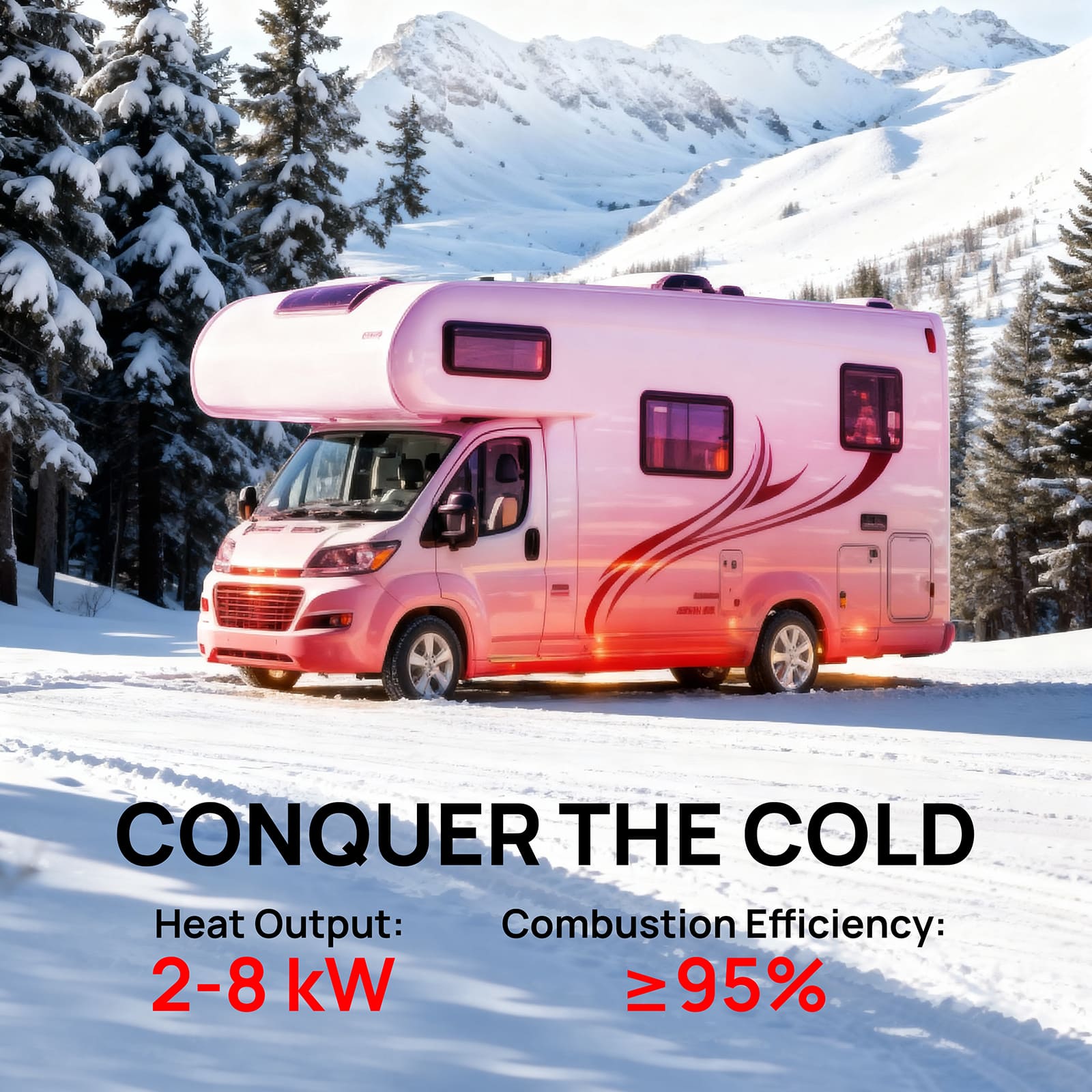 Arcade H8BP Diesel Heater, 8kW Triple Power, All-in-One Compact by TURBRO