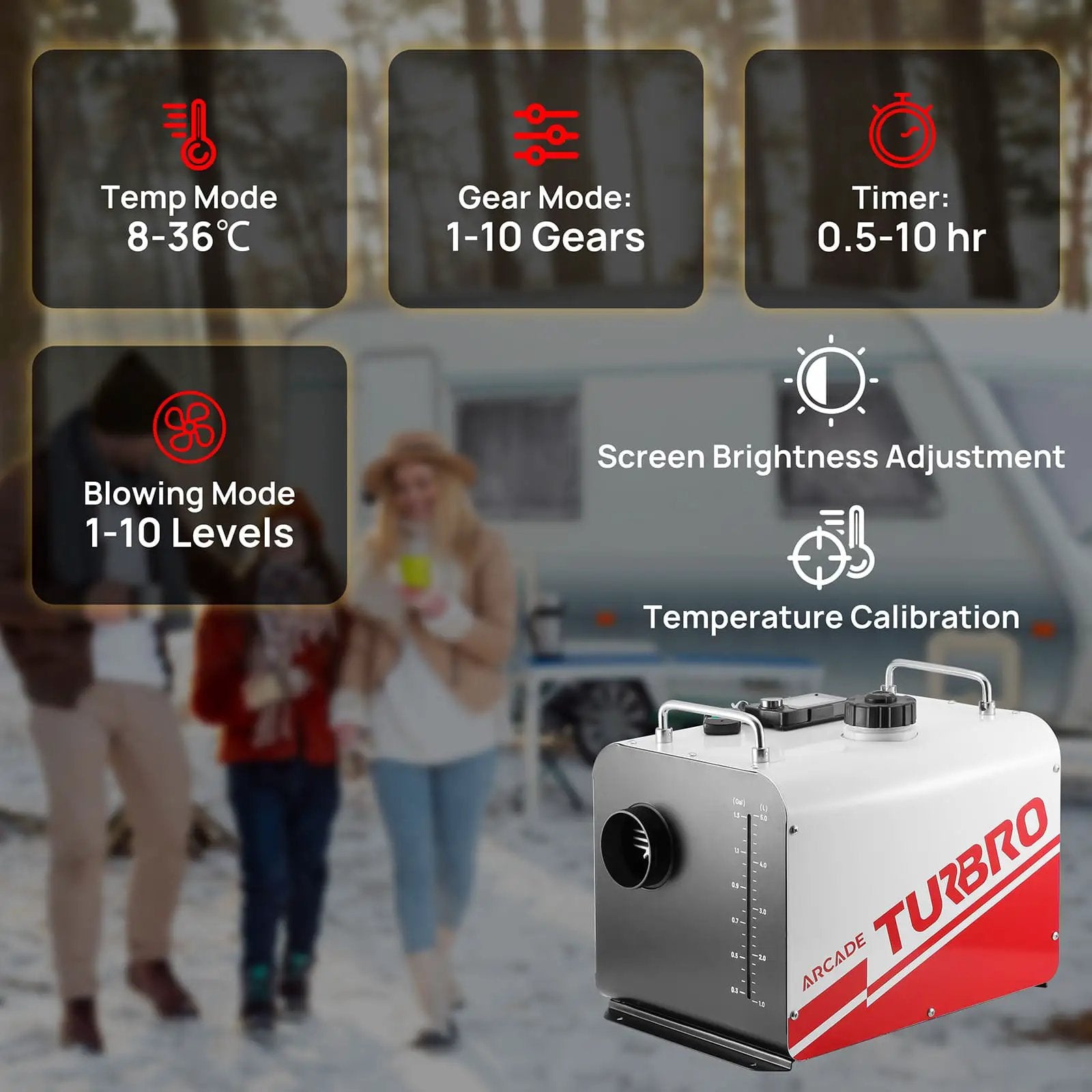 Arcade H8BP Diesel Heater - European version by TURBRO