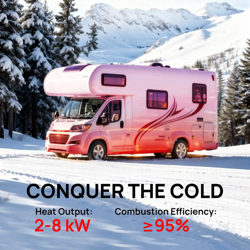 Arcade S8BP Diesel Heater, 8kW Dual Voltage, 4 Gal Large Tank by TURBRO