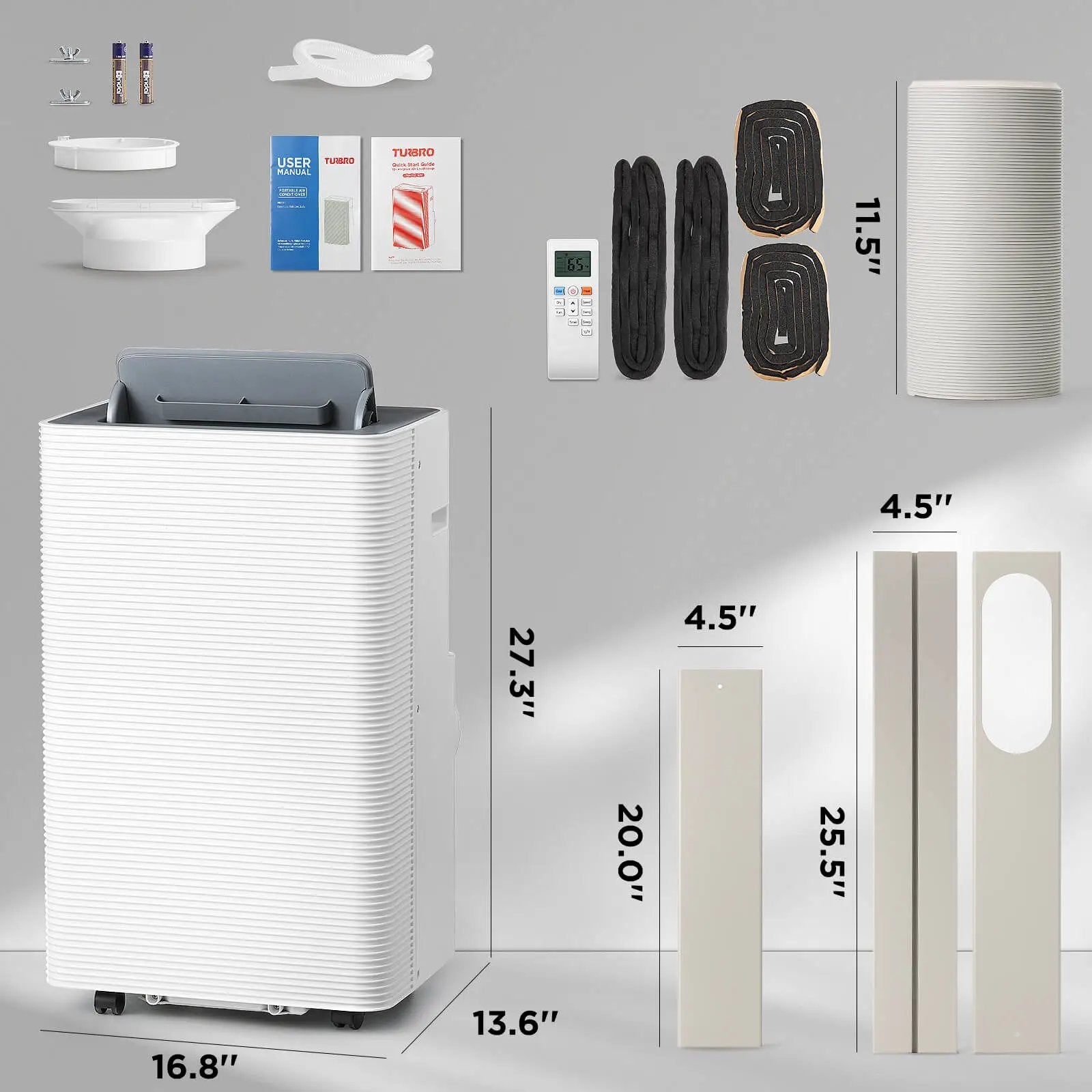 Finnmark 14,000 BTU WiFi Portable Air Conditioner by TURBRO