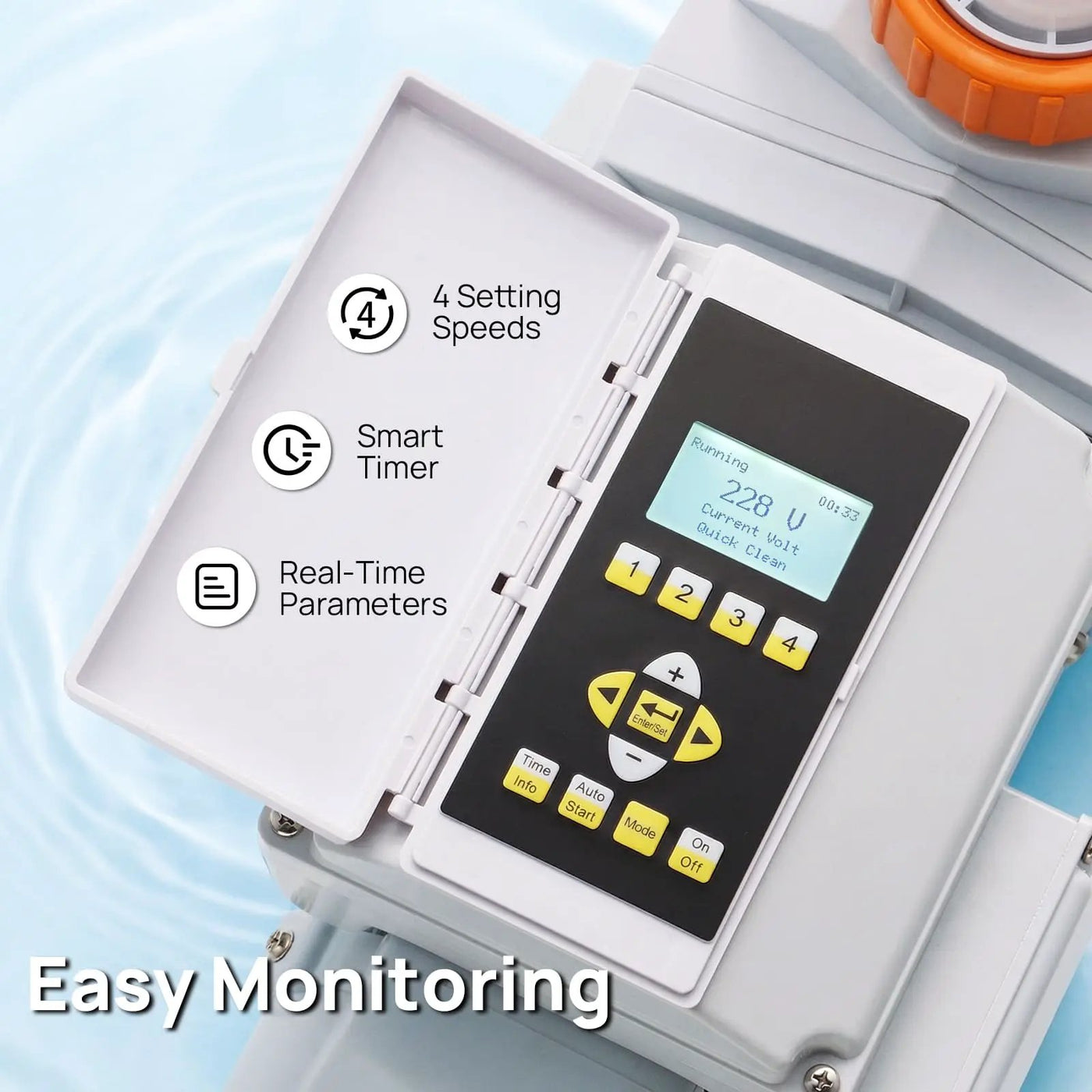 FlowSense Variable Speed Pool Pump, In/Above-Ground by TURBRO