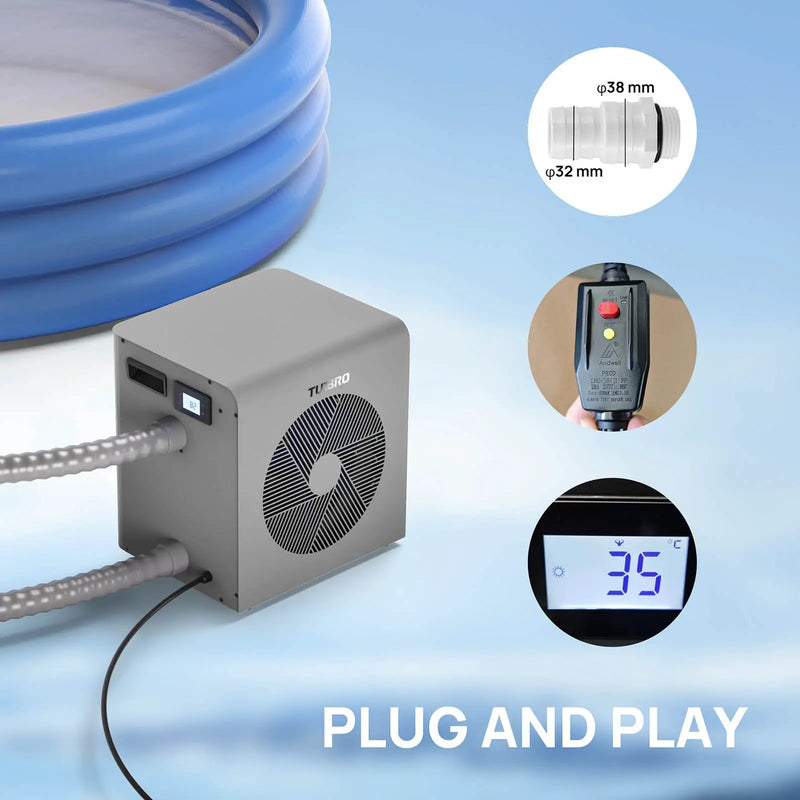 Beluga Inverter Pool Heat Pump - European version by TURBRO