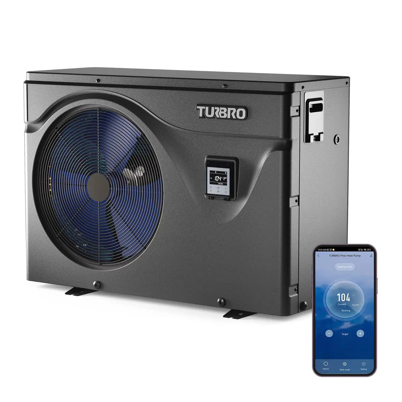 (Open Box) Beluga B50V/B75V Inverter Swimming Pool Heat Pump by TURBRO