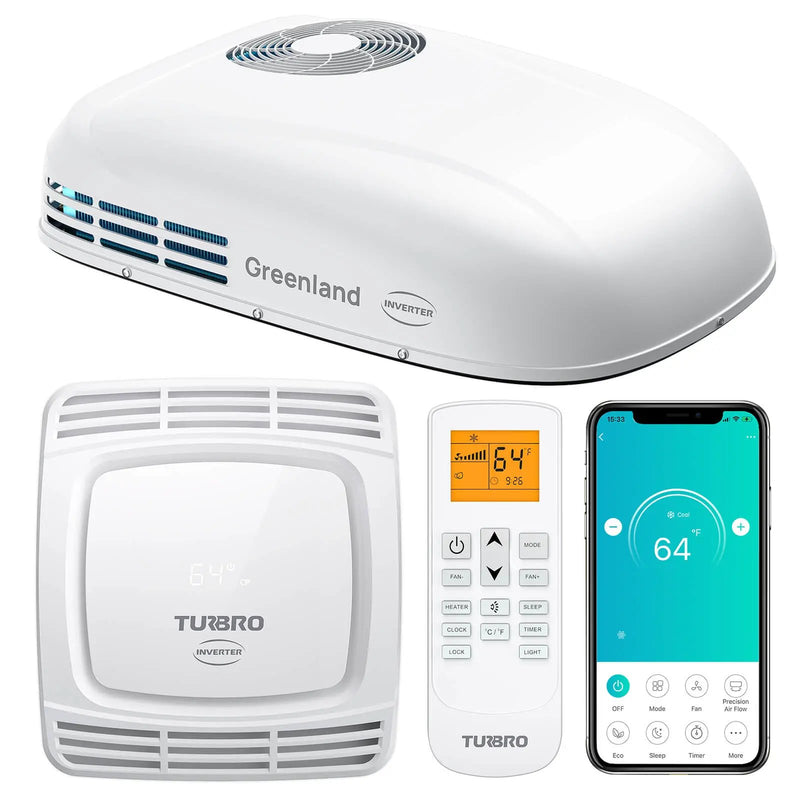 Greenland 13,500 BTU Inverter Rooftop RV Air Conditioner by TURBRO