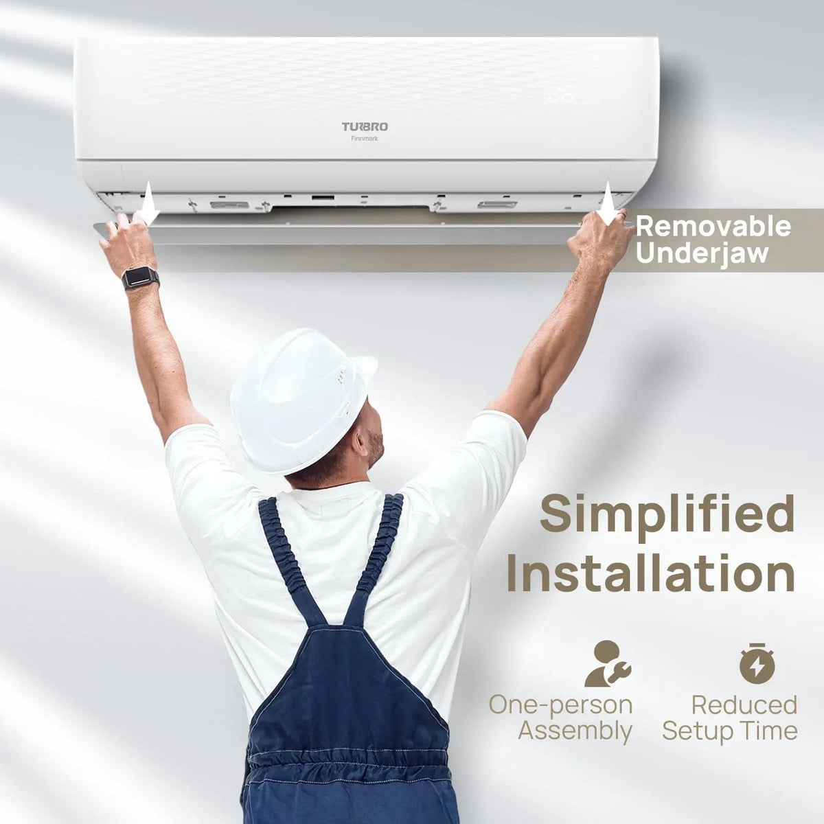 Finnmark 9,000 BTU Single Zone Mini Split AC (R32) by TURBRO