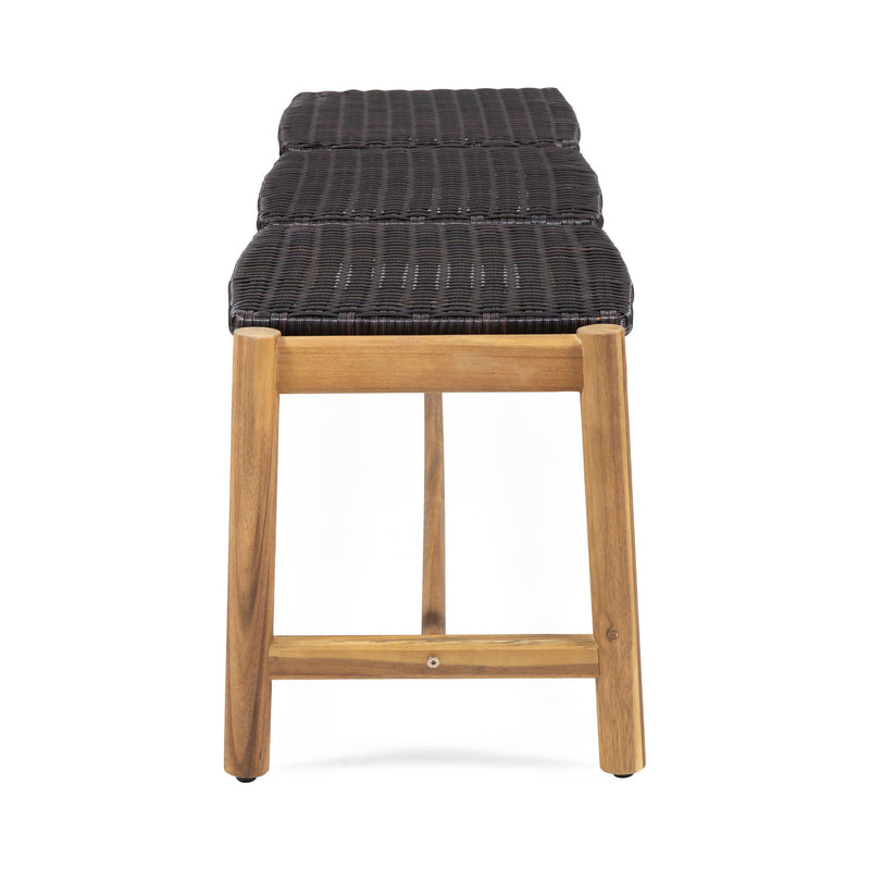 Cambria Rustic 3 Seater Bench - Teak by HouseOfZazla