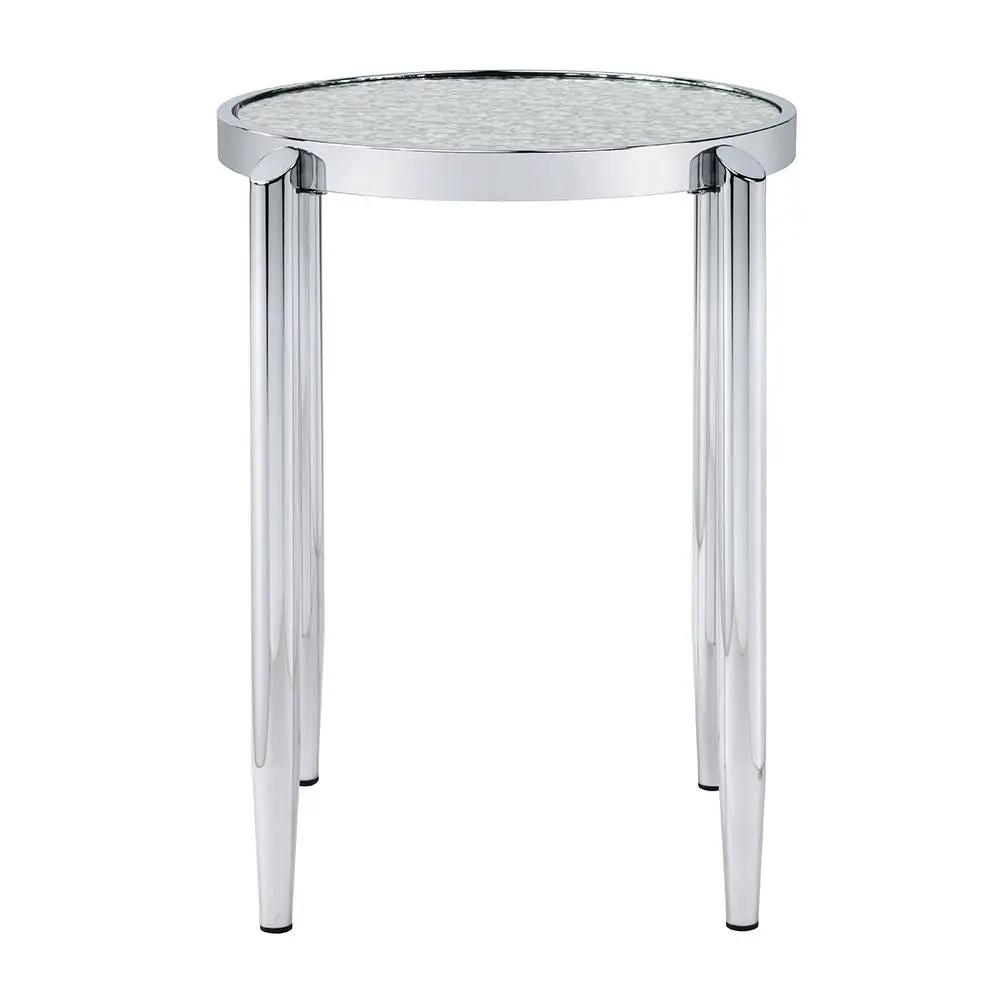 Abbe - End Table - Glass & Chrome by Unique Piece Furniture