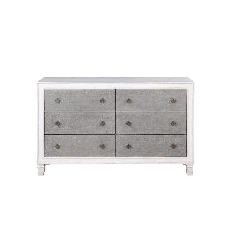 Katia - Weathered Dresser - White by Unique Piece Furniture