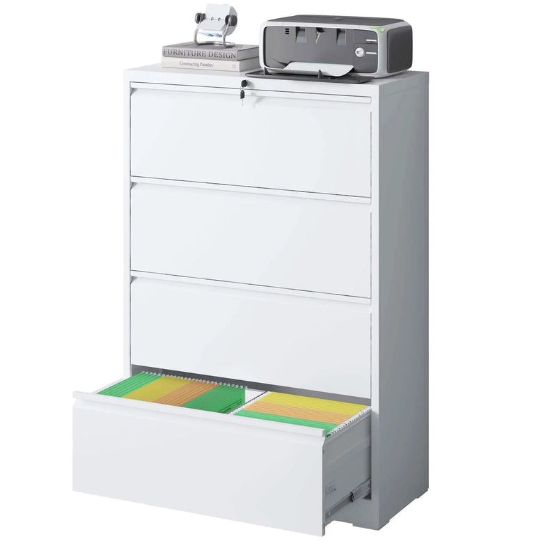Premium Drawer Metal Lateral File Cabinet With Lock by HouseOfZazla