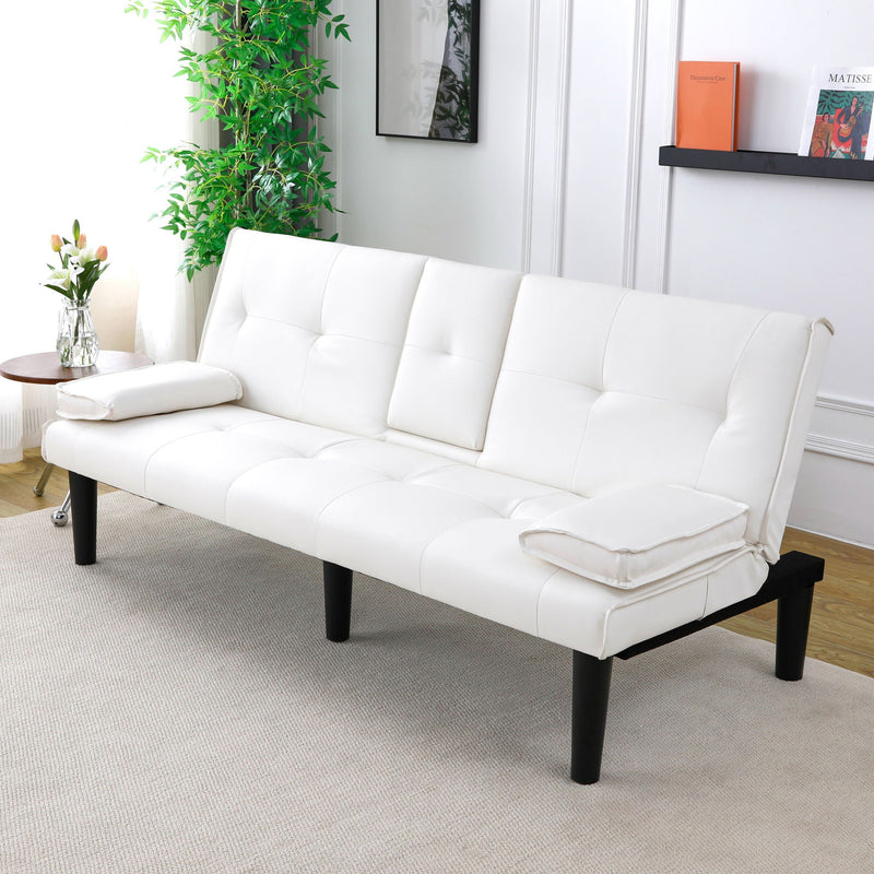 Sofa Bed With Foldable Design And Cup Holder by HouseOfZazla