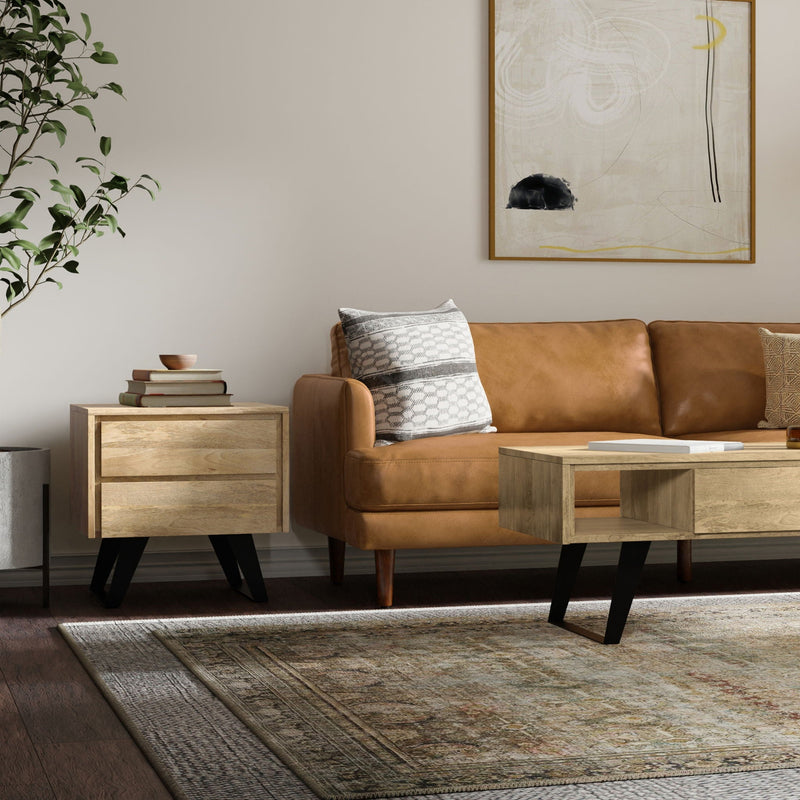 Lowry - Side Table - Natural by HouseOfZazla
