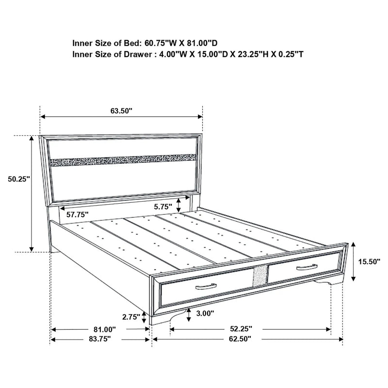 Corbin - Glittering Bedroom Set