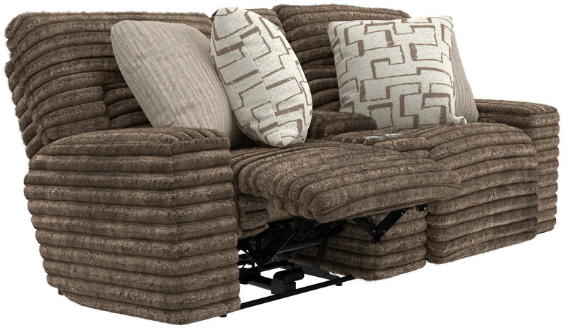 Lynx - Power Reclining Console Loveseat With Zero Gravity by Unique Piece Furniture