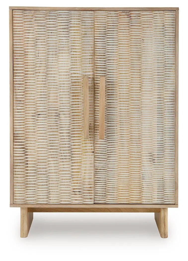 Dallinbury - Accent Cabinet - Natural / White Wash by Unique Piece Furniture