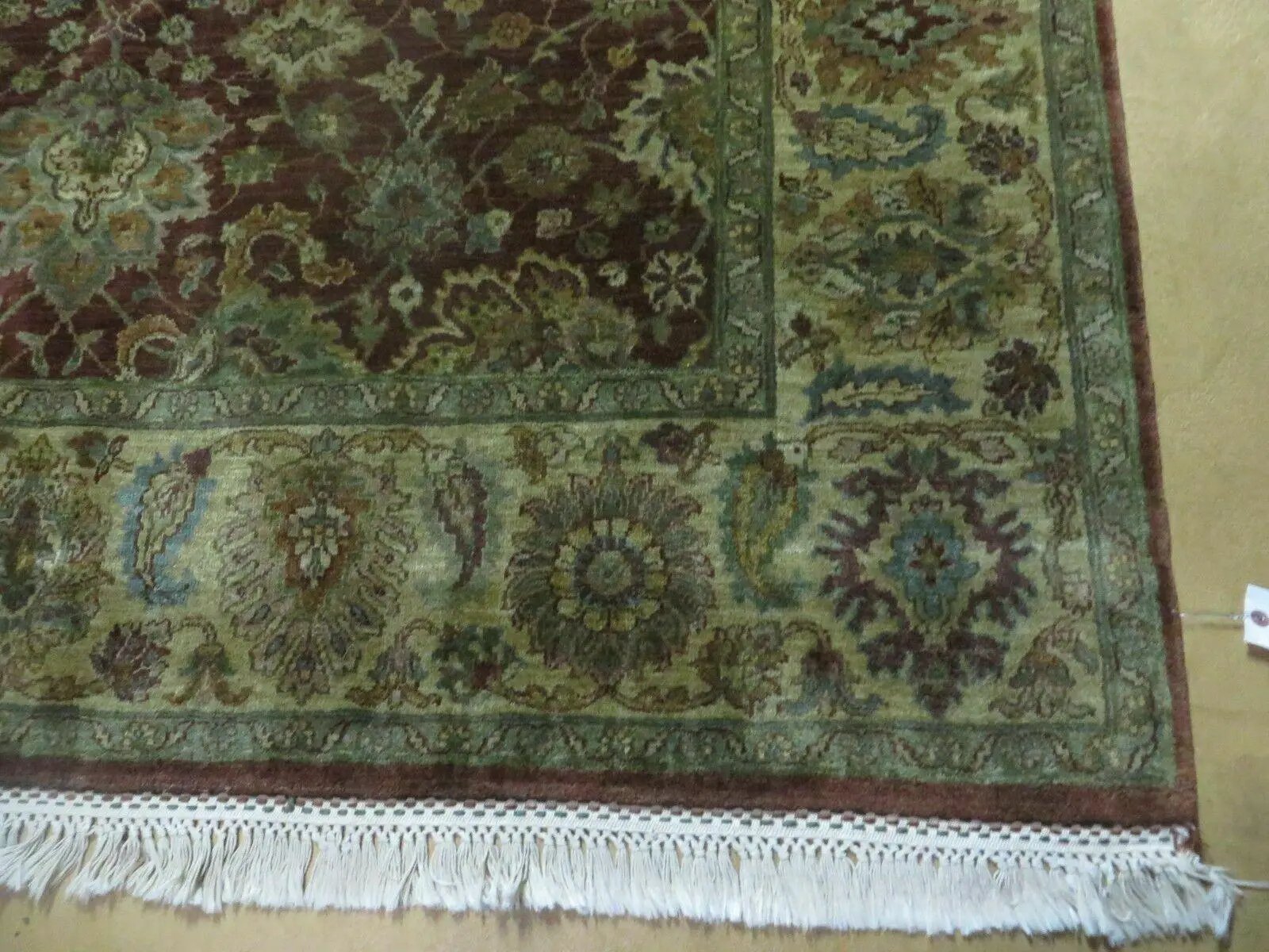 6' X 9' Handmade India Floral Oriental Wool Rug Carpet Tea Wash Red Hand Knotted by Jewel Rugs