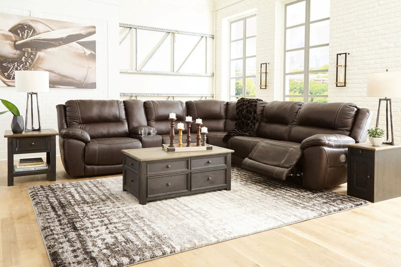 Dunleith - Power Reclining Sectional by Unique Piece Furniture