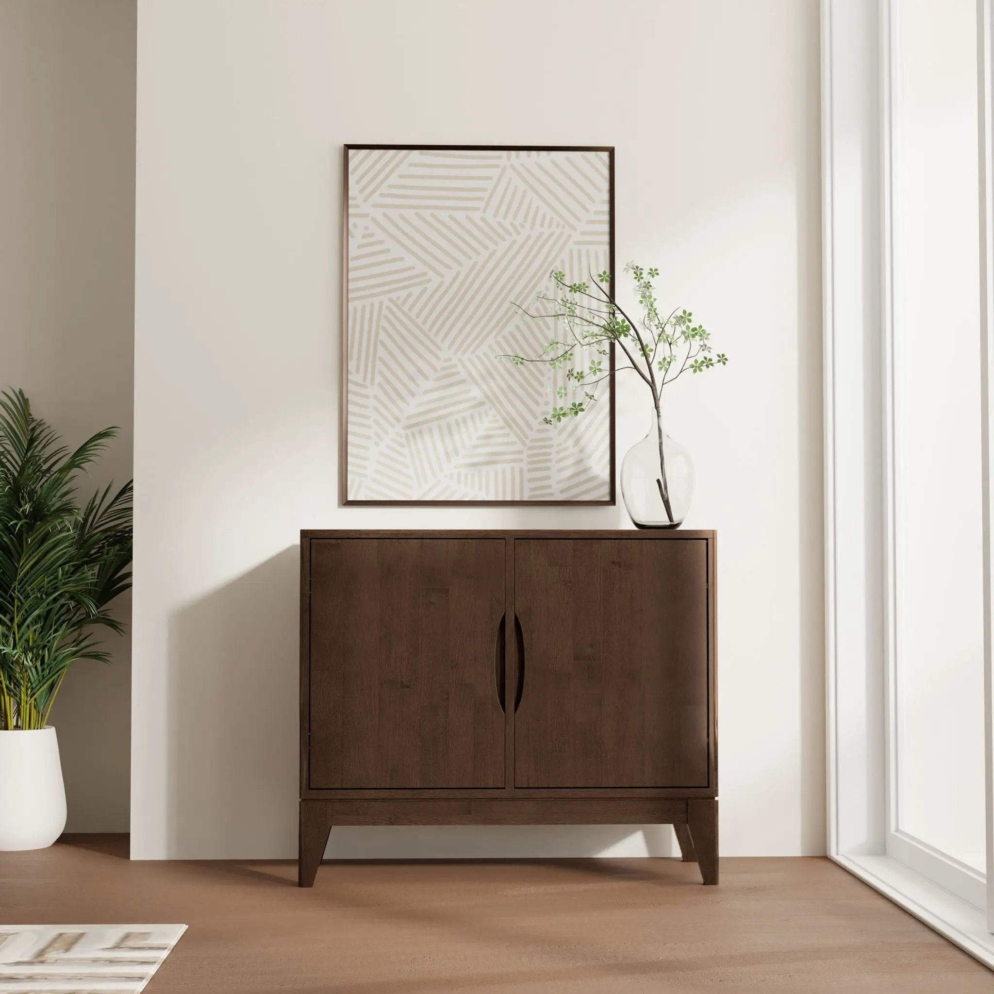Harper - 2 Door Sideboard Buffet - Walnut Brown by HouseOfZazla