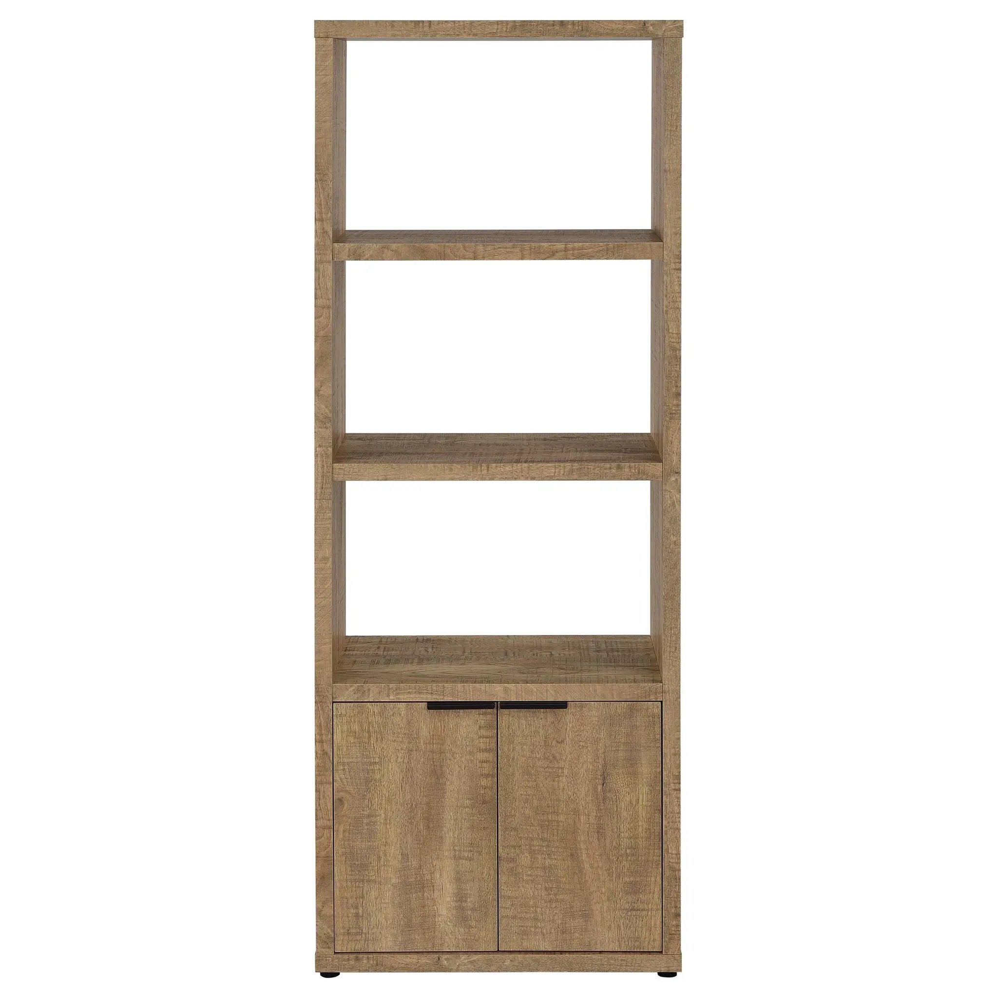 Tabby 3-shelf Engineered Wood Media Tower Mango by Unique Piece Furniture