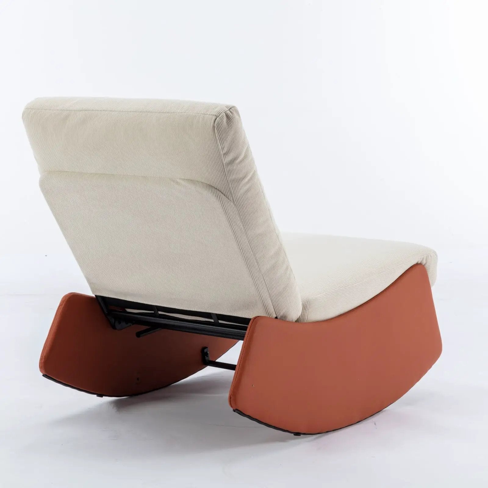 Modern Rocking Chair Recliner, Comfy Rocker Nursery Chair With Footrest, Accent Reading Chair, Upholstered Lounge Chair For Relaxing, Resting, Soft Padded Rocker For Indoor Living Room Bedroom by HouseOfZazla