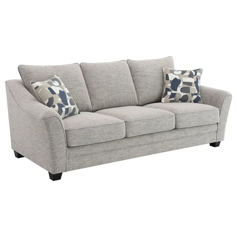 Tomkins 2-piece Boucle Upholstered Sofa Set Light Grey by Unique Piece Furniture
