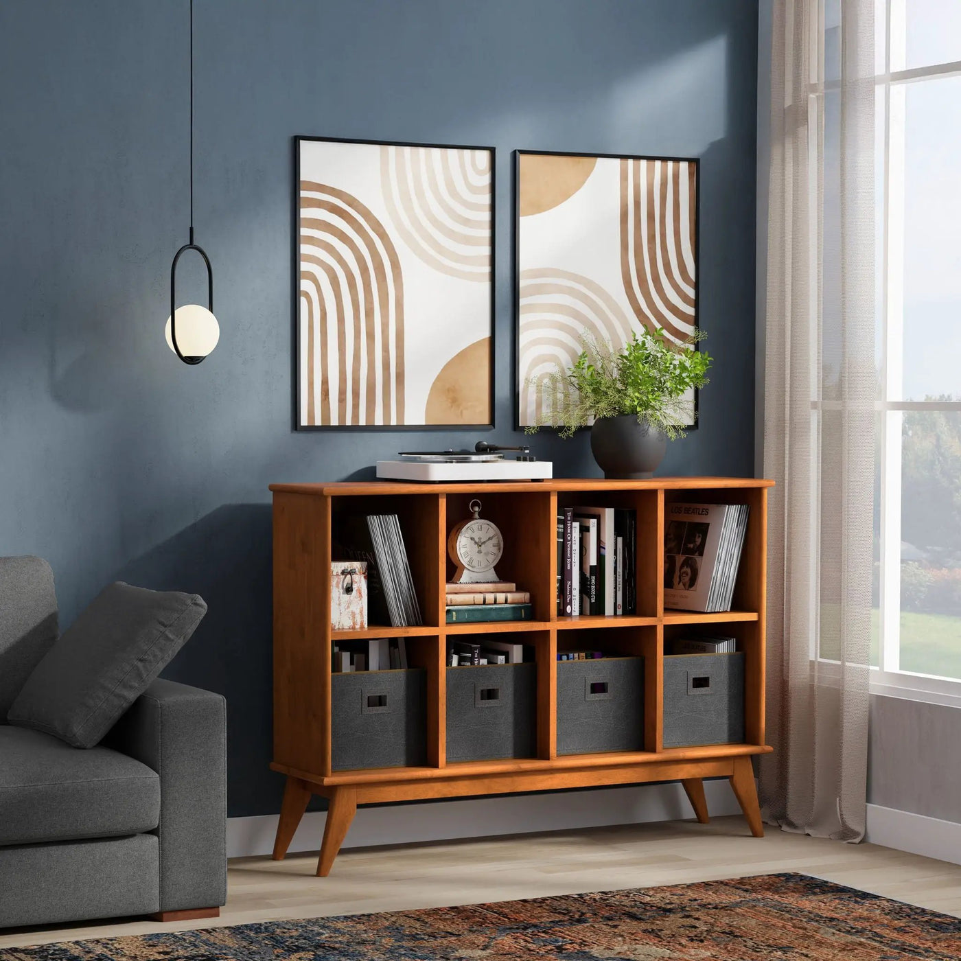 Draper - Handcrafted Low Bookcase by HouseOfZazla