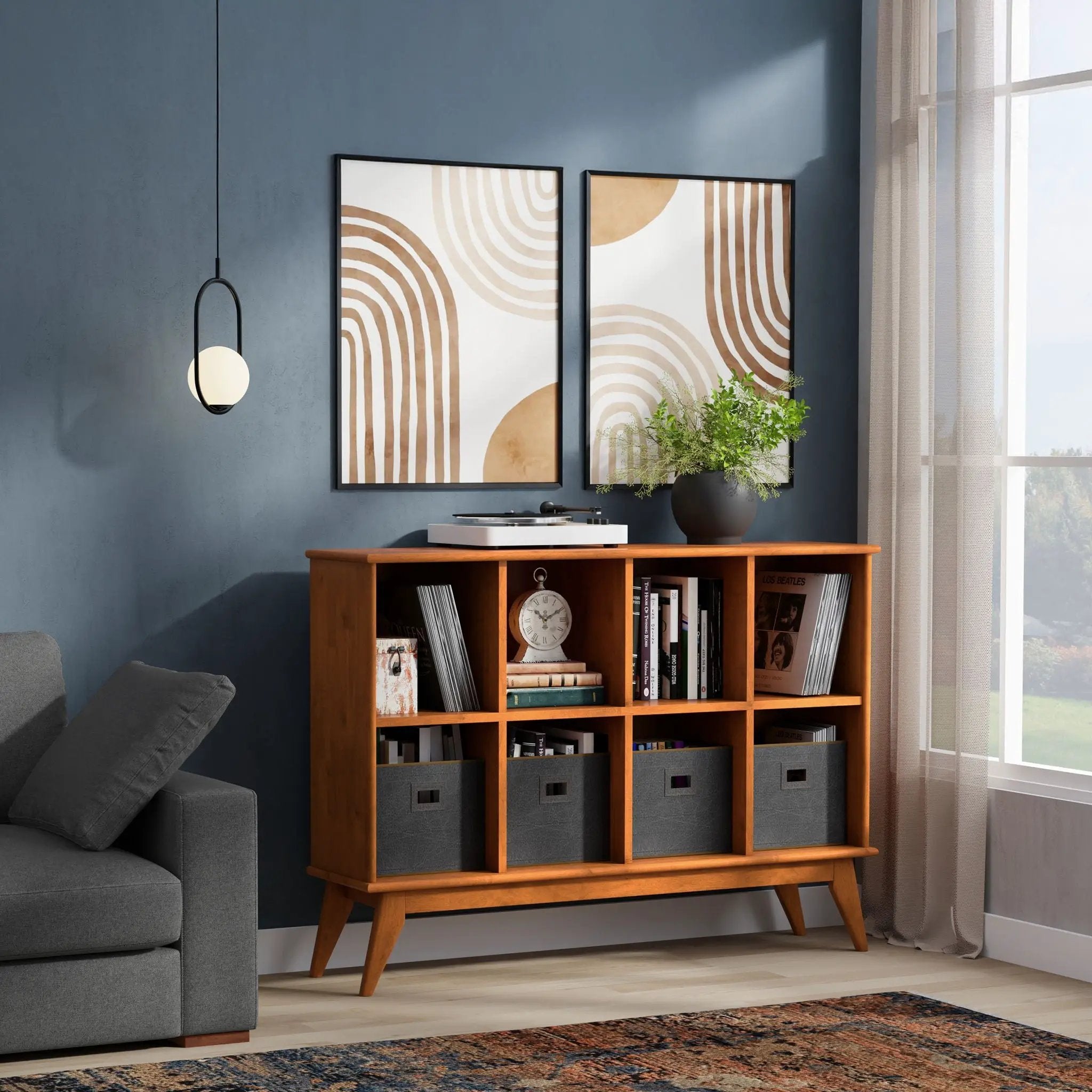 Draper - Handcrafted Low Bookcase by Unique Piece Furniture