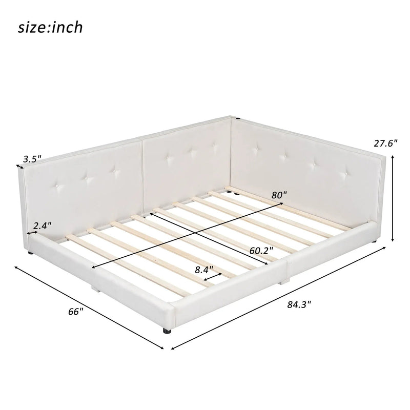 Modern Upholstered Platform Bed With USB Ports And LED Belt by Unique Piece Furniture