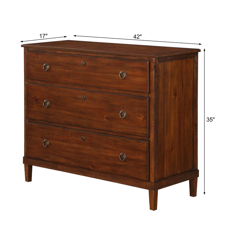 Chamberlin - 3 Drawer Dresser - Brown by HouseOfZazla