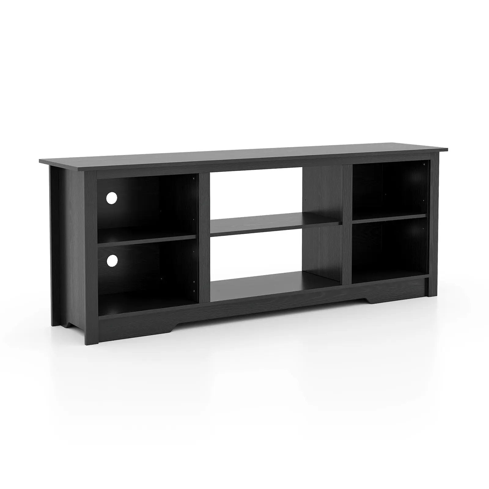 70 Inch TV Stand for up to 75 Inch Flat Screen TVs with Adjustable Shelves by DirectDeals