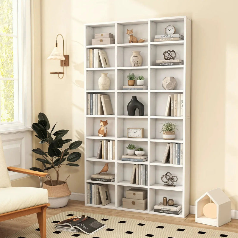 70-Inch Tall Bookshelf with 24 Cube Storage Compartments by DirectDeals