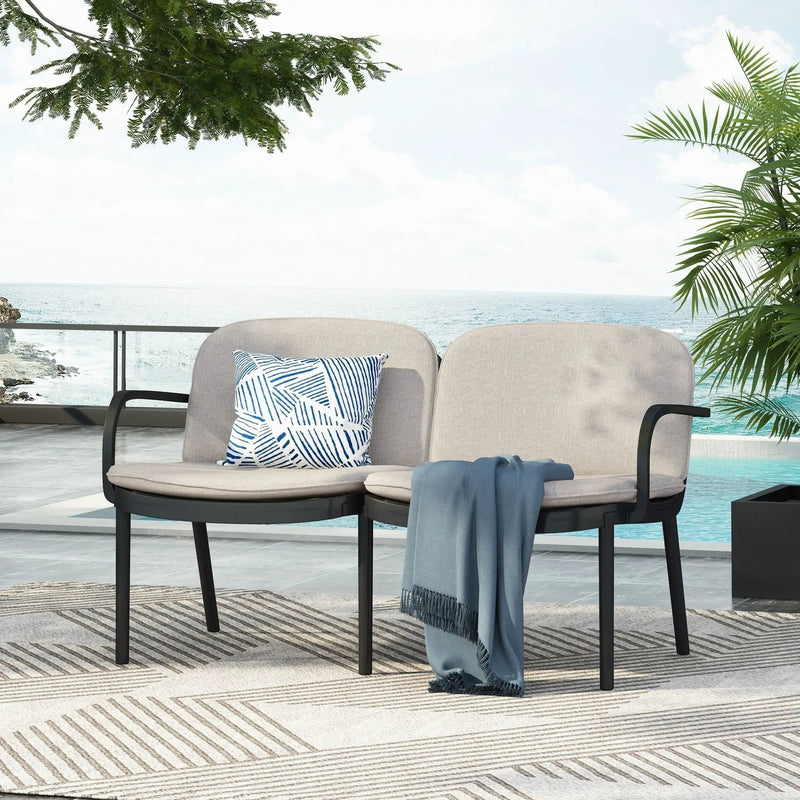 Luna Outdoor Patio Loveseat by HouseOfZazla