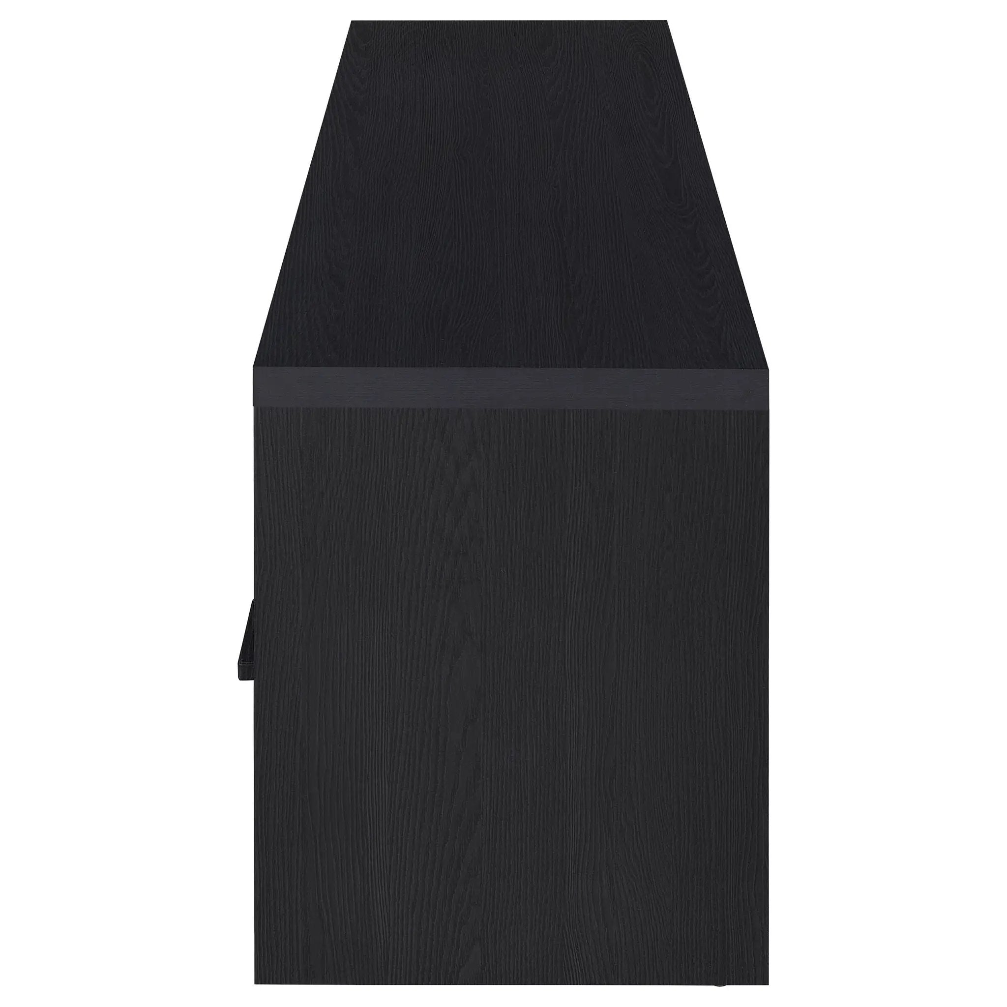 Ian - 2 Door TV Stand Media Console With Storage - Black