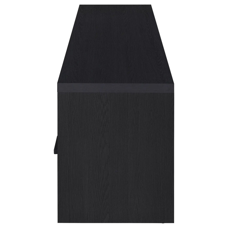 Ian - 2 Door TV Stand Media Console With Storage - Black
