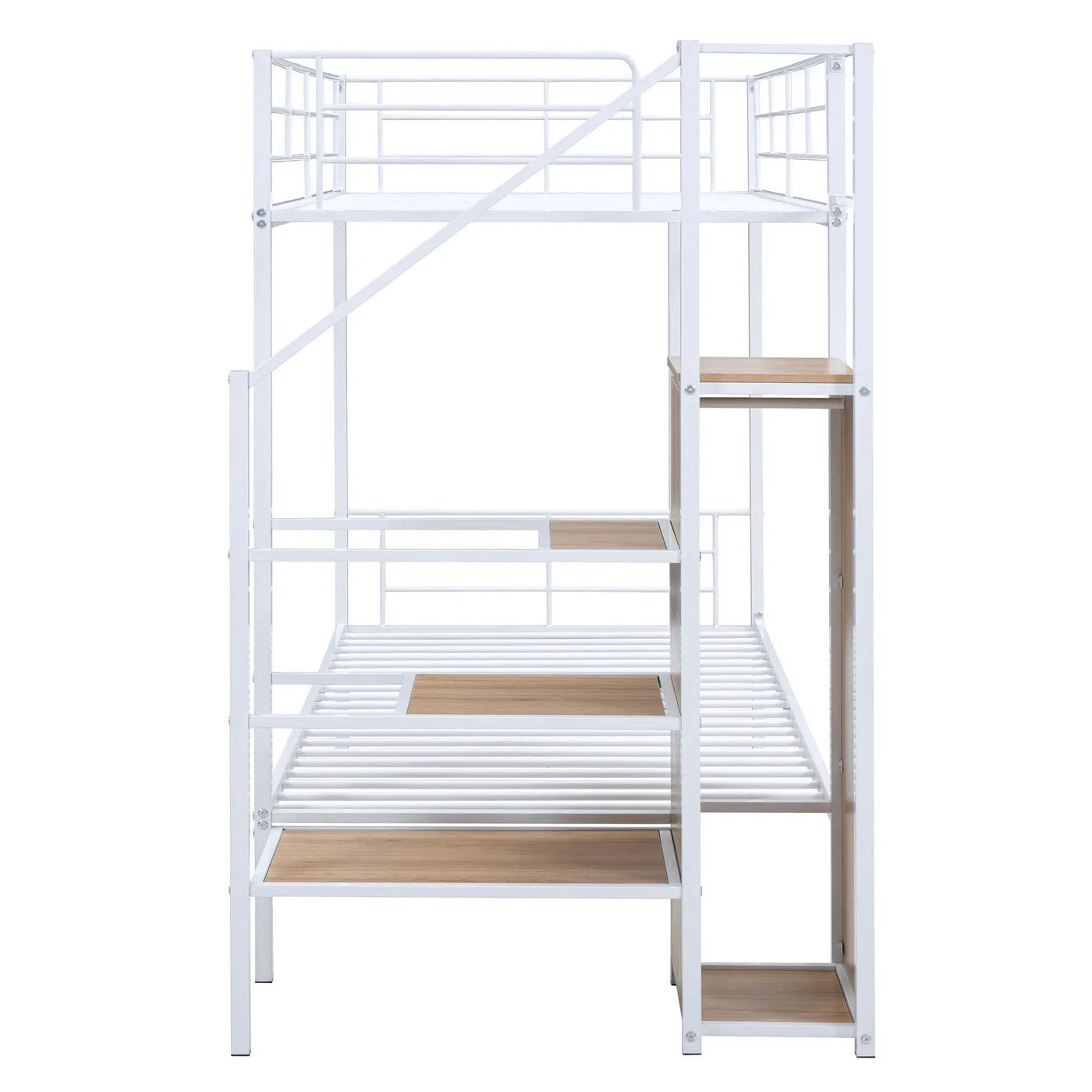 Bunk Bed With Lateral Storage Ladder And Wardrobe by Unique Piece Furniture