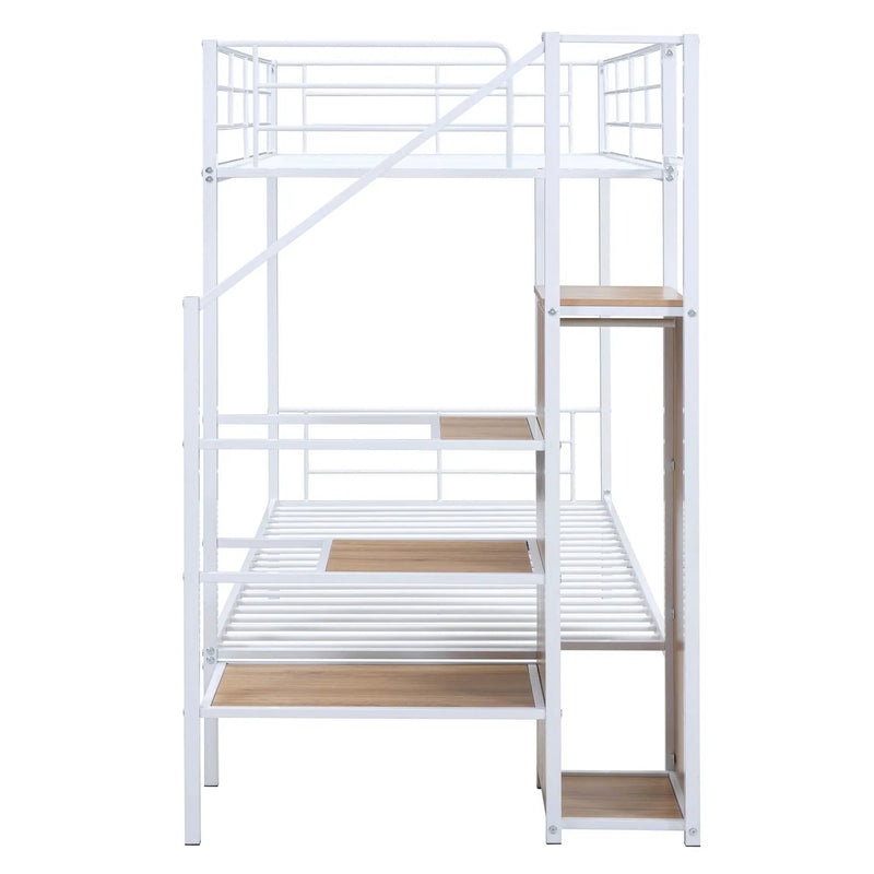 Bunk Bed With Lateral Storage Ladder And Wardrobe by Unique Piece Furniture