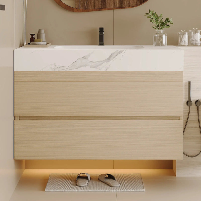 Modern Floating Bathroom Vanity by HouseOfZazla