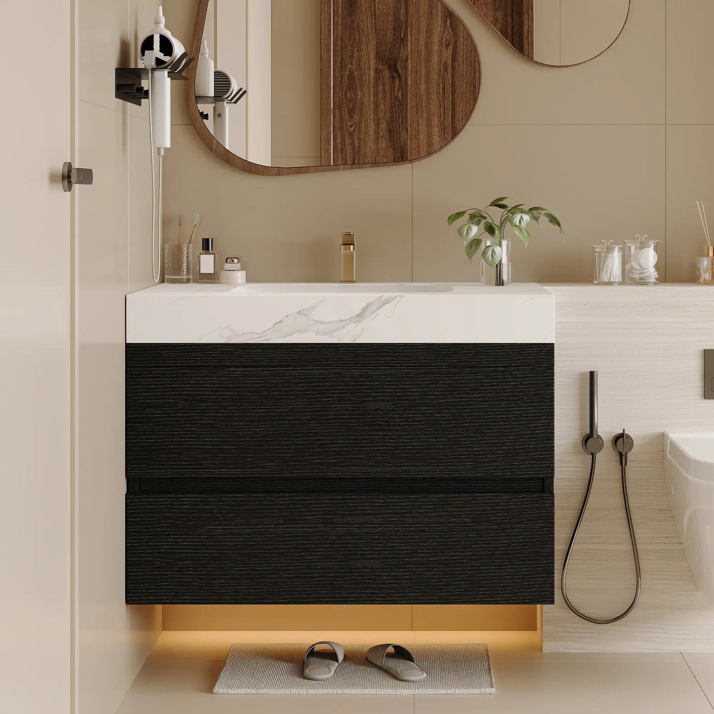 29.9" Modern Floating Bathroom Vanity by HouseOfZazla